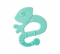 Chicco Anneau de dentition souple en silicone Lézard pour garçon, 2 mois et +, 1 pièce par paquet