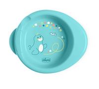 Chicco Assiette Maintien au Chaude pour Bébé et Enfants, Assiette Thermique avec Réservoir d’Eau Chaude, Soucoupe Dégorgement avec Base Antidérapante et Design Ergonomique, 0% BPA, 6+ Mois, Bleu clair