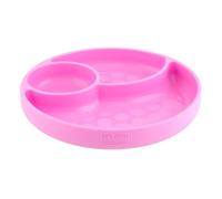 Chicco Assiette ventouse compartimentée en silicone – souple, résistante – dès 12 mois – Rose
