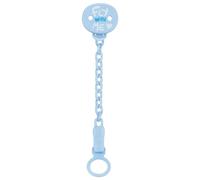 Chicco Attache- Sucette, Chaîne de tétine, Chaîne de tétine souple, Chaîne souple, Chaîne de tétine pour bébé, Chaîne de tétine pour bébé, Bleu clair
