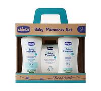 Chicco – Coffret bain Baby Moments – gel corps, shampooing et eau de Cologne
