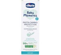 Chicco Baby Moments Pâte de changement de protection, pâte à langer avec oxyde de zinc, formule délicate, protège contre les irritations causées par la couche, sans parfum, 100 ml