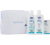 Ensemble de beauté Chicco Baby Moments avec fermeture éclair bleu clair