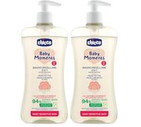 Chicco BABY SENSITIVE Skin - Bain de micelles, pour cheveux et corps - 500 ml, 0M+ (Lot de 2)