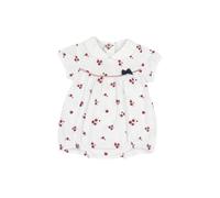 Chicco Barboteuse élégante en Coton, Ouverture au Dos et Rabat Pyjama pour bébé et garçon, Blanc (3), 6 Mois Fille