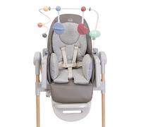 Chicco - Barre de Jeu pour Chaise Haute Chicco Polly Armonia, Accessoire pour Chaise Haute, Développe la Coordination de Bébé, 0 m Plus, avec Peluches et Anneau de Dentition Détachables