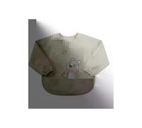 Chicco Bavoir à manches longues imperméable 6 mois +, bavoir de sevrage intégral avec protection Stay-Dry et poche ramasse-miettes, poignets élastiques et fermeture réglable, lavable