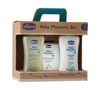 Chicco, Bébé Moments Set Avec Bain Corps De 200 ML, Crème Corps Parfum