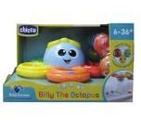 Chicco Billy la Pieuvre, Jouet de Bain pour Bébés et Jeunes Enfants, Jouet Éducatif en Forme de Poulpe avec des Poissons Multicolores, Développe la Motricité - Jouet pour Bébés 6 Mois - 3 Ans