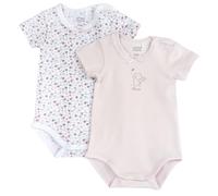 Chicco, Body Bébé Garçon et Fille, Ensemble de 2 Bodies à Manches Courtes en Tissu Doux, Vêtements pour Enfants, Designed in Italy
