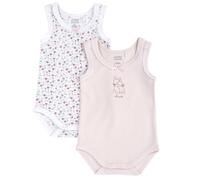 Chicco, Body Bébé Garçon et Fille, Ensemble de 2 Bodies Sans Manches, en Coton Doux, avec Ouverture Pratique, Vêtements Nouveau-né, Idées Cadeau Naissance, Designed in Italy