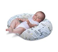 Chicco Boppy Coussin d'Allaitement pour Bébés 0+ Mois, Forme Ergonomique avec Insert Miracle Middle, Coussin Enfant et Nid Bébé pour l'Allaitement et le Biberon