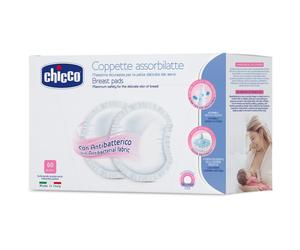 Chicco Breast Pads White coussinets d’allaitement jetables 60 pcs