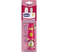 Chicco Brosse à dents électrique Rose Panda – poils doux, tête vibrante douce – +3 ans – 1 unité