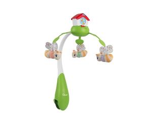 Chicco Carillon électronique, Lit Mobile électronique pour Nouveau-né, Musique relaxante pour Berceau et lit d'enfant, 3 Peluches Amovibles, 0 Mois et Plus