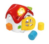 Chicco, Casina ABC Lumières & Sons, Formes Incastres électroniques, Jeu Bilingue Interactif éducatif, +50 Mots, Phrases et Chansons en Italien et en Anglais, Lumières, 4 Formines, Jeux Bébé 10-36 Mois