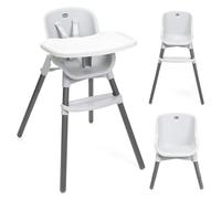 Chicco, Chaise Haute Évolutive, Polly Zest pour Bébés de 6 Mois à 40 kg, Chaise Haute avec Siège lavable, Harnais 5 Points et Plateau Amovible, Pliage Compact, Légère et Peu encombrante