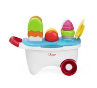 Chicco Chariot à Glace Enfant, Jouet à Crème Glacier 19 pièces, Jeu de Rôle Éducatif, pour fabriquer de Bonbons, Jeu d'imitation, Activités d'empilage et d'emboîtement, 12-36 Mois, Idée Cadeau
