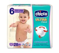 Chicco Chicco Ultra Fit&Fun Lot de 28 couches ultra absorbantes Taille 6 16 - 30 kg (Large) 28 couches Maxi 16 - 30 kg Lot de 28