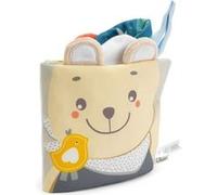 Jeu MSD Livre Souple, avec de nombreuses activités, jeu pour enfants avec des images en couleur et en noir et blanc, avec un crochet pour poussette, jeu de promenade, différents tissus, 0 mois +