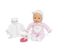 Chicco Coffret Cadeau Naissance Poupée Douce, Doudou Chaton et Anneau de Dentition Pailleté en Forme de Cœur, Lavable, Doux et Sécurisé, Jeu de Rôle, Dès 0 mois