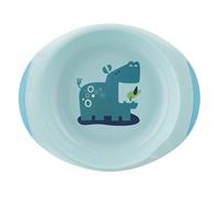 Chicco Coffret Repas pour Enfants, 2 Assiettes réutilisables pour Bébé,1 Creuse et 1 Plate,Base et Poignées Latérales Antidérapantes,Prise Érgonomique,Repose-Cuillère, Accessoire de Repas,dès 12 Mois
