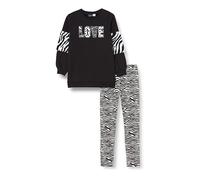 Chicco, Complet : sweat-shirt et leggings, Fille, Noir (720), 6 ans