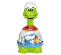 Chicco Dino Le Dinosaure, Toupie avec sphères colorées, bouton et miroir central pour jeux de lumière, cadeau pour bébés et enfants de 6 mois à 3 ans