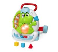 Chicco Dino Premiers Pas, siège pour enfant en forme de dinosaure avec centre d'activités électronique, lumières et sons, grandes roues pour une meilleure stabilité, guidon ergonomique, 9-24 mois