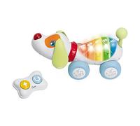 Chicco DogReMi Chien Électronique Radiocommandé, Chiot Interactif Qui Aboie et Marche avec Mini Centre d'Activités, Lumières et Sons, Télécommande 2 Directions - Jeux pour Enfants 18 Mois - 4 Ans