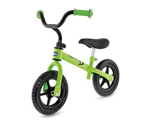 Chicco Draisienne Bébé, Velo sans Pédales pour Enfants de 2 à 5 ans, avec Guidon et Selle Réglables, 25 Kg Maxi, Verte - Jeux pour Enfants de 2 à 5 Ans