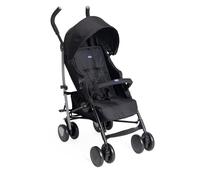 Chicco Echo Lite Poussette Bebé Légère, de 0 Mois à 22 kg, Poussette canne, Dossier inclinable et réglable en 4 positions, Siège Spacieux, Double Frein et Roues Avant Pivotantes, Noir
