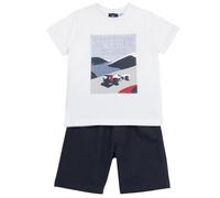 Chicco Enrichis D'un Graphisme À la Mode 261 Ensemble avec T-shirt et Shorts Garçon (lot de 1)