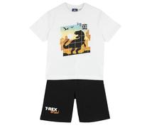Chicco Enrichis D'un Graphisme À la Mode 261 Ensemble avec T-shirt et Shorts Garçon (lot de 1)