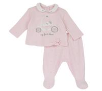 Chicco, Ensemble Bébé avec Bonnet et Pantalon, Fermeture au Dos avec Boutons, en Coton Chaud et Doux Lavable en Machine, Vêtements Bébé 0-24 Mois, Idée Cadeau Naissance, Conçu en Italie