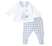 Chicco, Ensemble Bébé avec Bonnet et Pantalon, Fermeture au Dos avec Boutons, en Coton Chaud et Doux Lavable en Machine, Vêtements Bébé 0-24 Mois, Idée Cadeau Naissance, Conçu en Italie