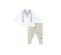 Chicco, Ensemble Bébé, Cache-Cœur et Guêtres en Coton Doux, pour Printemps et Automne, Idées Cadeaux Naissance, Designed in Italy, Vêtements Bébé 0-24 Mois