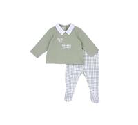 Chicco, Ensemble Bébé, Cache-Cœur et Guêtres en Coton Doux, pour Printemps et Automne, Idées Cadeaux Naissance, Designed in Italy, Vêtements Bébé 0-24 Mois