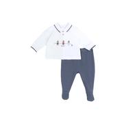 Chicco, Ensemble Bébé, Cache-Cœur et Guêtres en Coton Doux, pour Printemps et Automne, Idées Cadeaux Naissance, Designed in Italy, Vêtements Bébé 0-24 Mois