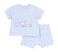 Chicco, Ensemble Bébé Fille avec T-shirt et Short, avec Ouverture dans le Dos avec Boutons, avec Graphiques Modernes et à la Mode, en Coton, Lavable en Machine, 0-24 Mois, Conçu en Italie