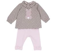 Chicco, Ensemble Bébé Fille avec TShirt et Pantalon, en Tissu Doux, Vêtements Bébé Fille 0-24 Mois, Idées de Cadeaux pour la Naissance, Designed in Italy