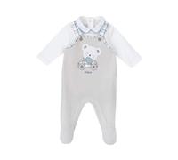 Chicco, Ensemble composé de body en interlock et salopette avec pieds, Beige, beige, 0 mois