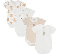 Chicco Ensemble de body à manches courtes en coton , Corps Mixte bébé (Lot de 4)