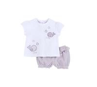Chicco, Ensemble Fille, T-Shirt et Short, avec Tendres et Amusantes Fantaisies, Designed in Italy, Vêtements Bébé Fille 0-24 Mois, Idées Cadeau Naissance