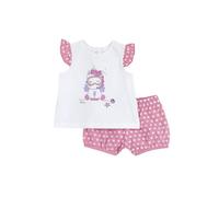 Chicco, Ensemble Fille, T-Shirt et Short, avec Tendres et Amusantes Fantaisies, Designed in Italy, Vêtements Bébé Fille 0-24 Mois, Idées Cadeau Naissance