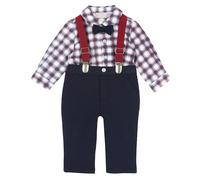 Chicco, Ensemble Nouveau Né avec Chemise et Salopette, en Tissu Doux, Vêtements Bébé 0-24 Mois, Idées de Cadeaux pour la Naissance, Designed in Italy