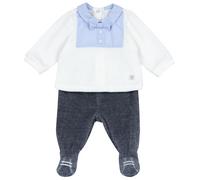 Chicco, Ensemble Nouveau Né, Set Cache-Cœur et Guêtres en Doux Velours, Vêtements Bébé -24 Mois, Designed in Italy