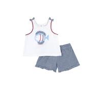 Chicco, Ensemble pour Fille, avec Débardeur et Short, en Coton Doux, Conçu en Italie, Vêtements Bébé 0-24 Mois et Fille