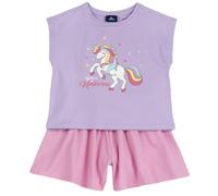 Chicco Fille Ensemble avec T-shirt et Short en Tissu Doux - avec une Impression Colorée 261