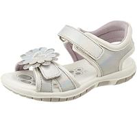Chicco Fille Sandale à Double Bride réglables Velcro, Argent (2), 25 EU